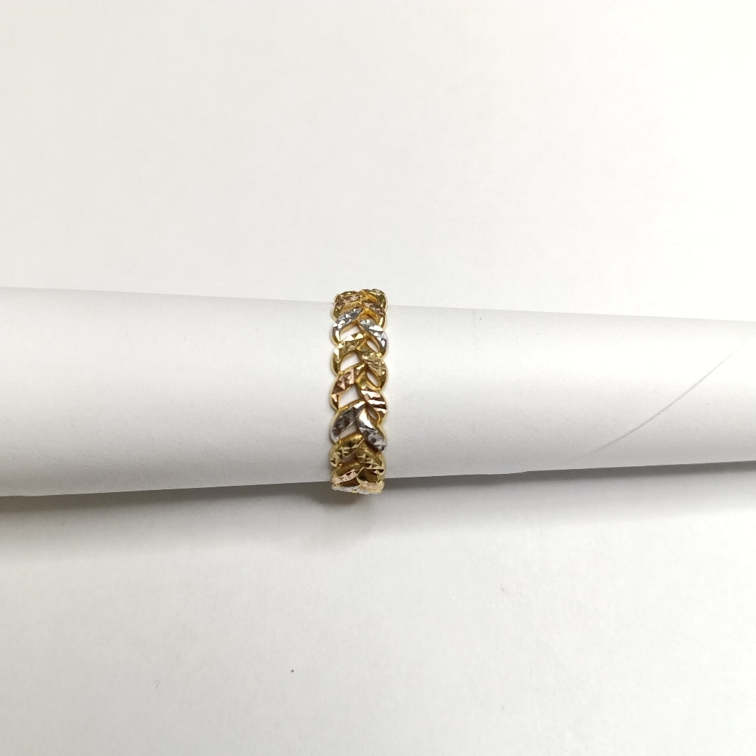 ANILLITO ORO COMBINADO 10 K 3 GRMS (SEMINUEVO)