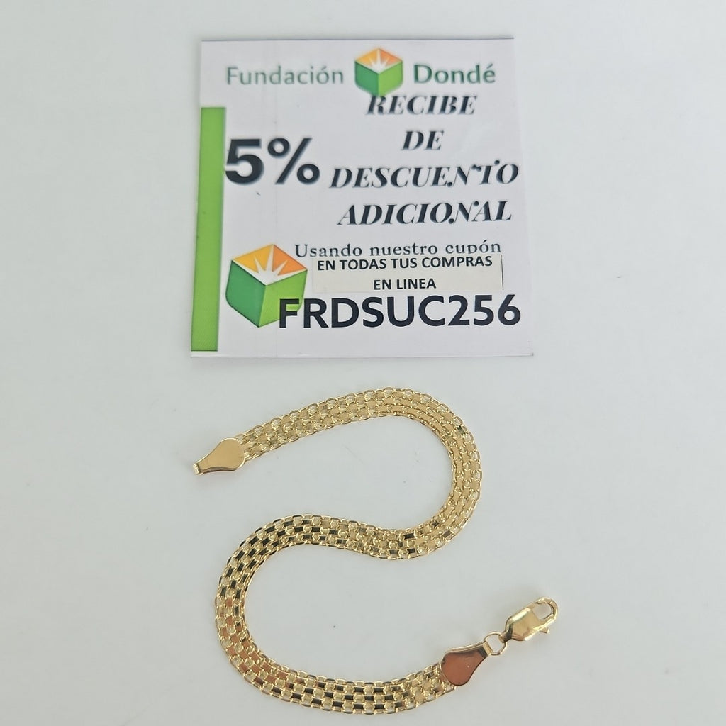 PULSERA ESPECIAL 14K 18 CM 4.4 GR (NUEVO)