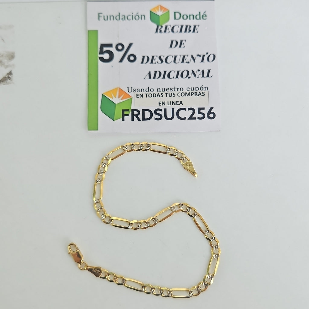PULSERA 3X1 14K 21 CM 4.6 GR (NUEVO)