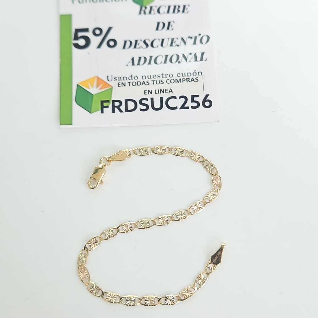 PULSERA GUCHI 14K 18 CM 3 GR (NUEVO)