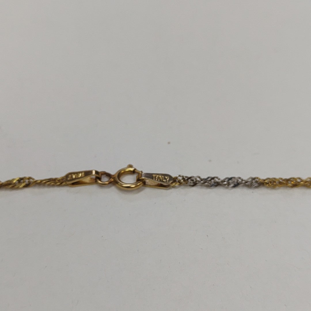 CADENA ORO COMBINADO 14 K 2,00 GRMS (SEMINUEVO)