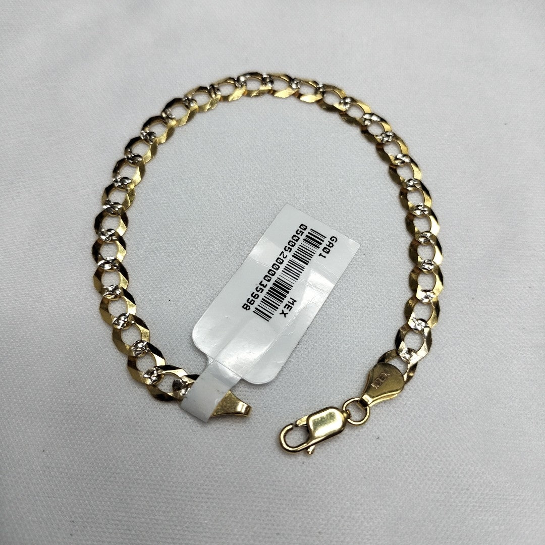 PULSERA BARBADA 14K 21 CM 5.6 GR (NUEVO)