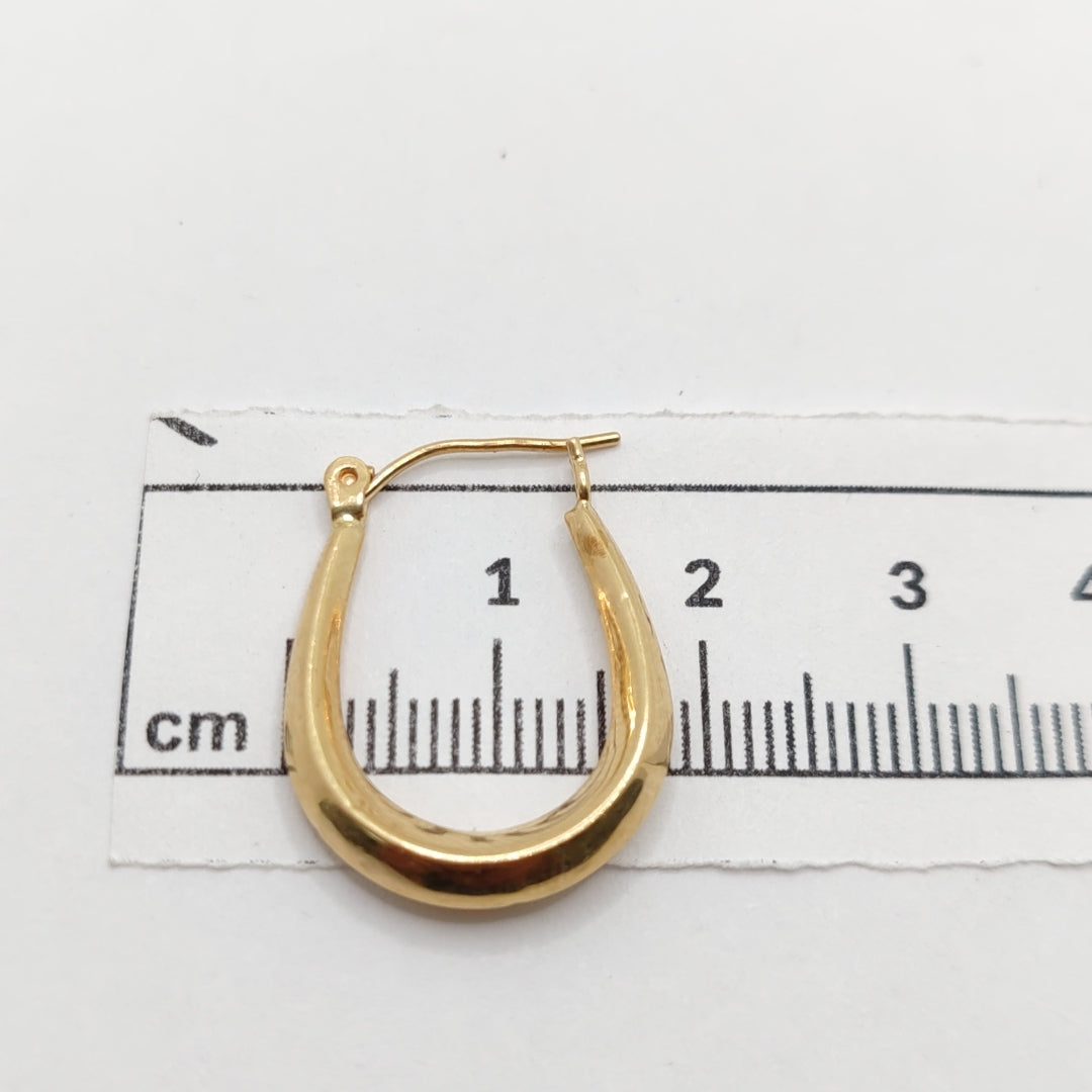 ARRACADAS PAR ORO 14 K 1.5 GRMS (SEMINUEVO)