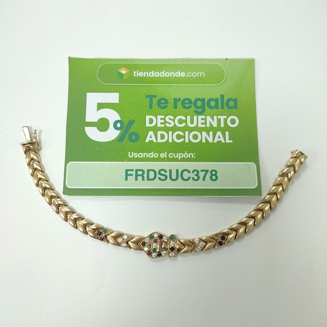 PULSERA,PULSERA RIGIDA ORO 14 K 14,10 GRMS (SEMINUEVO)