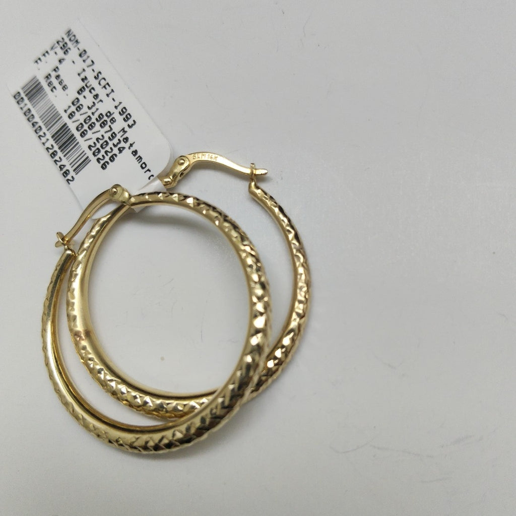 ARRACADAS PAR ORO 14 K 2.6 GRMS (SEMINUEVO)