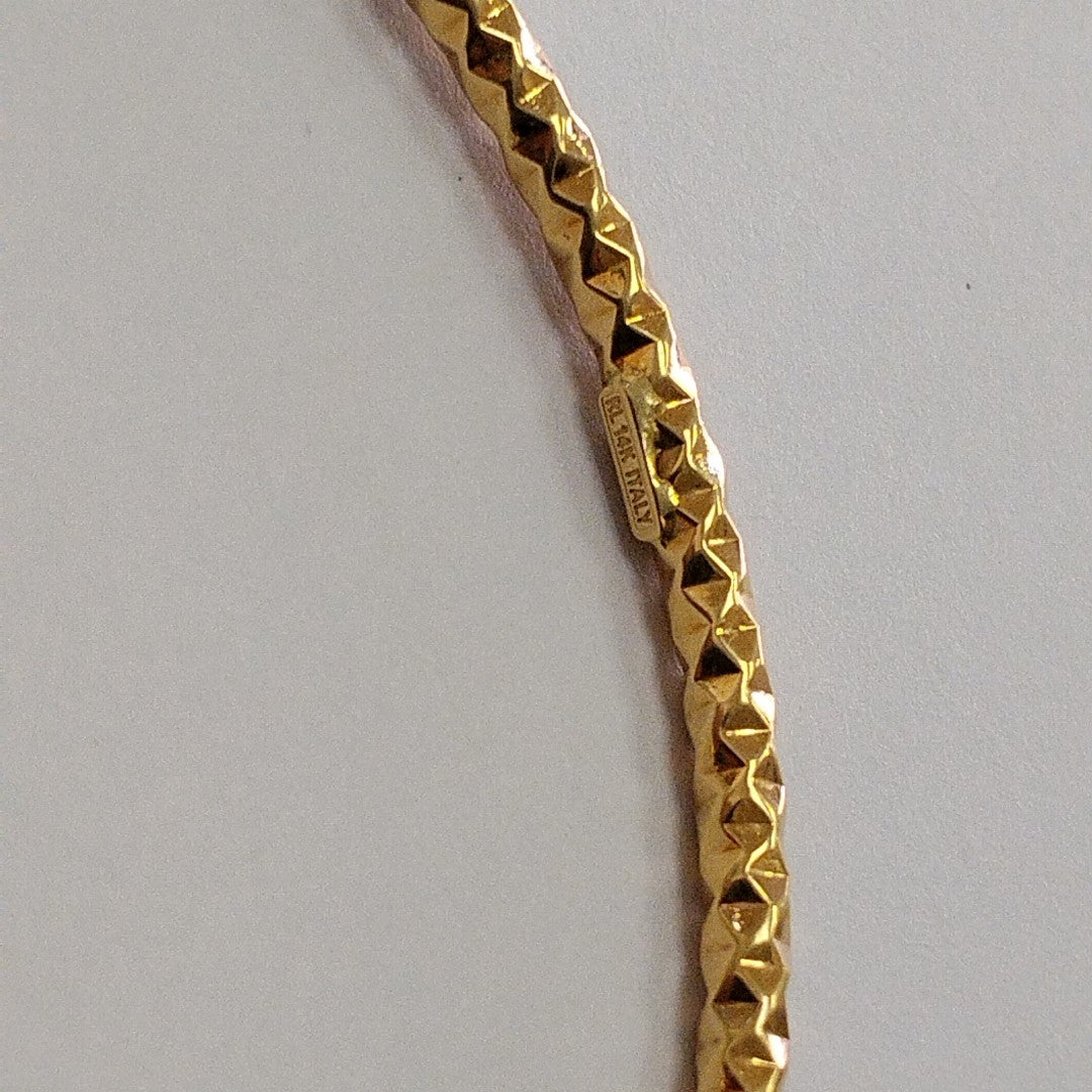 PULSERA RIGIDA ORO 14 K 2.5 GRMS (SEMINUEVO)