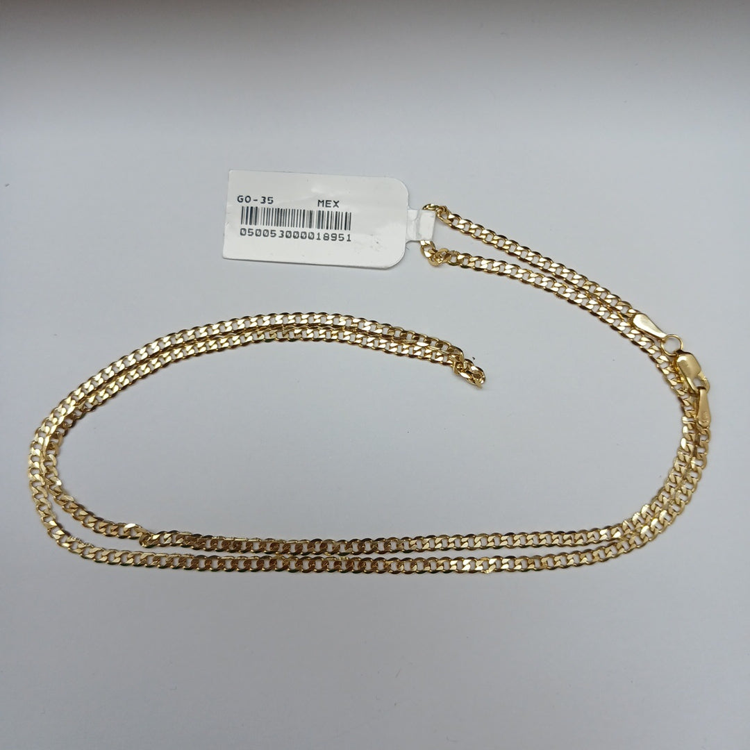 CADENA BARBADA 14K 55 CM 5.4 GR (NUEVO)
