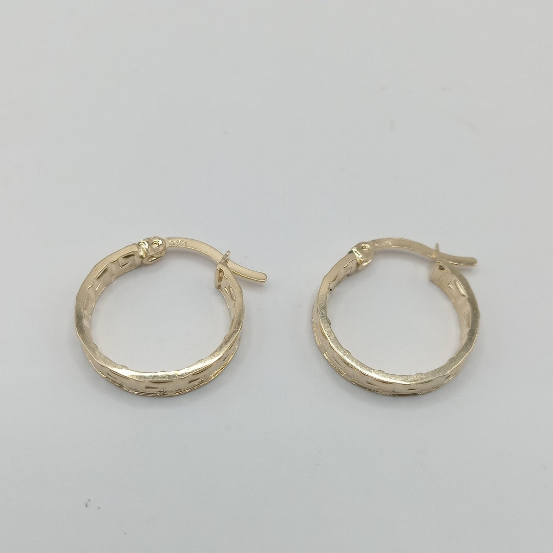 ARETES ARRACADAS FIG GRECAS 14K 1.7 GR (NUEVO)