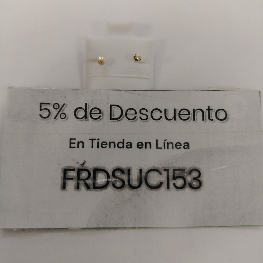 BROQUELES BROQUEL FIG HONGO 14K 0.17 GR (NUEVO)