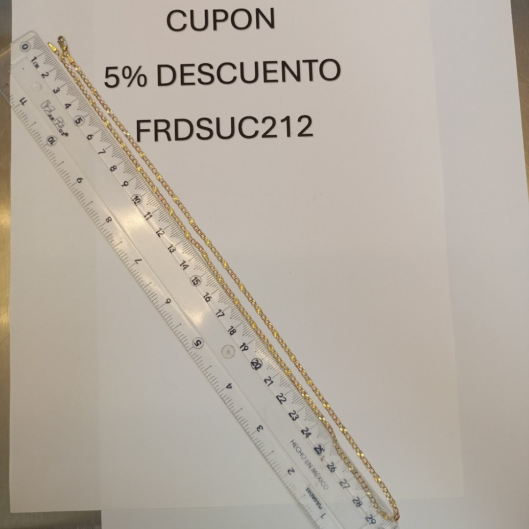 CADENA ORO COMBINADO 14 K 4.5 GRMS (SEMINUEVO)