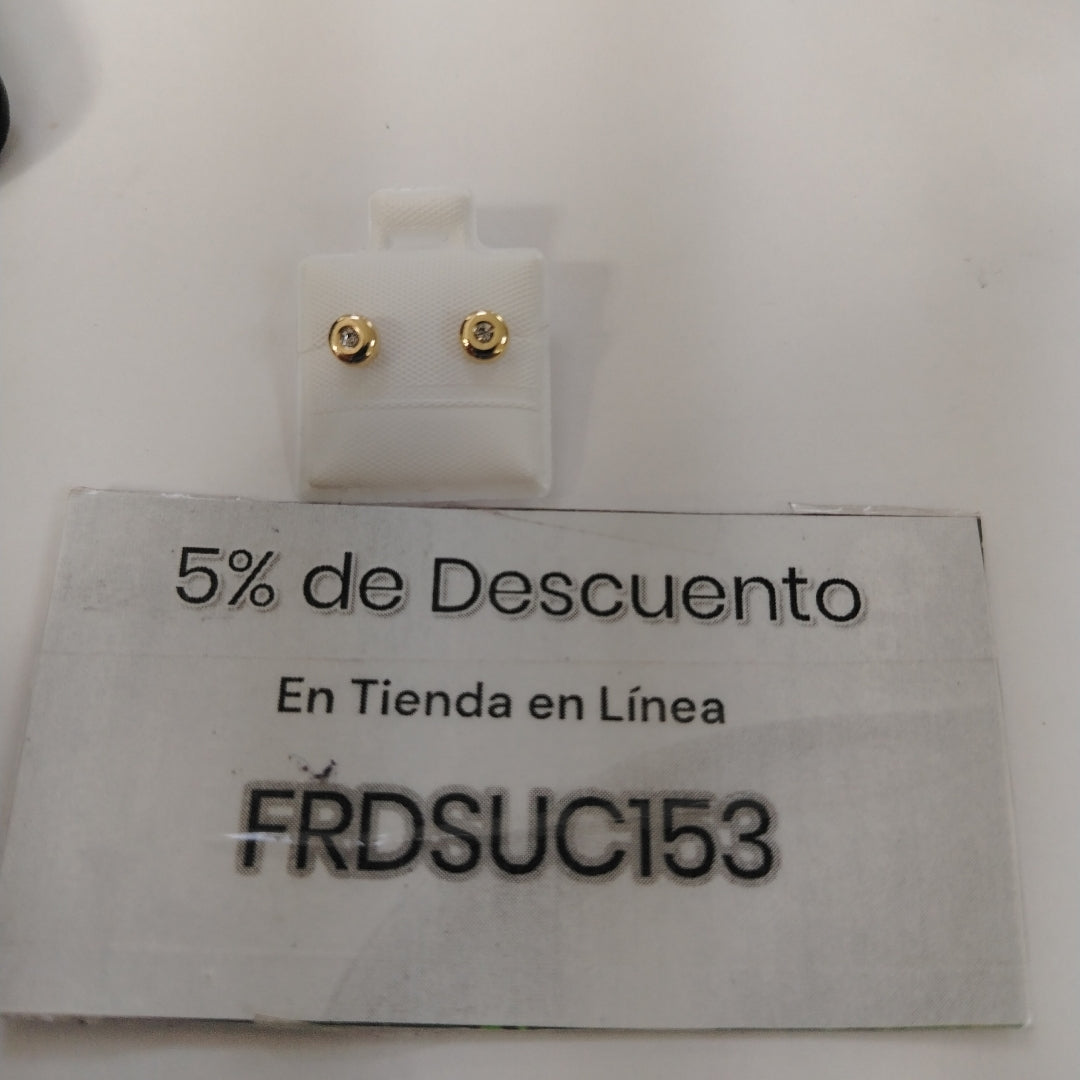 BROQUELES BROQUEL C CIRCONIA 14K 0.27 GR (NUEVO)