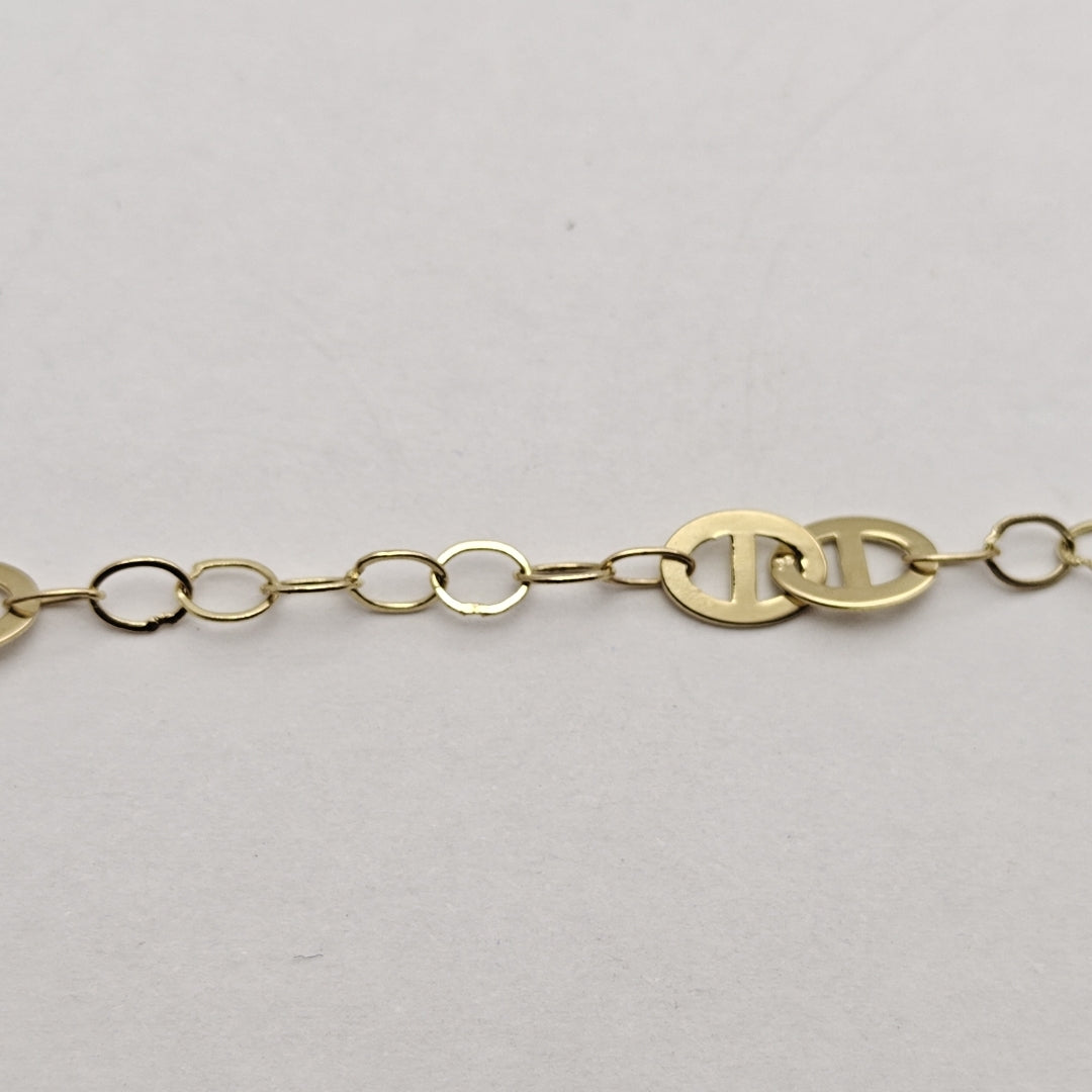 PULSERA ESPECIAL 14K 21 CM 1.8 GR (NUEVO)