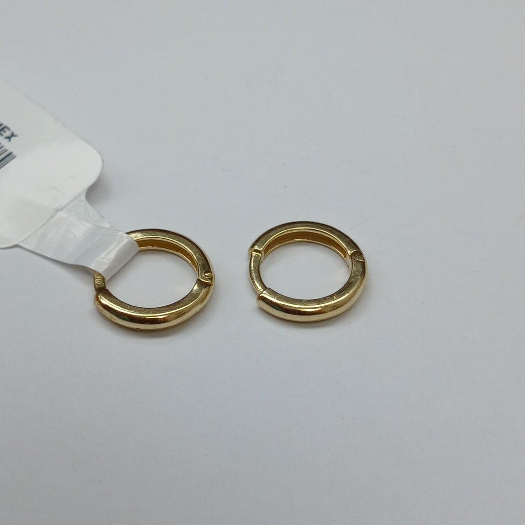 ARETES ARRACADAS LISAS 10K 1.2 GR (NUEVO)