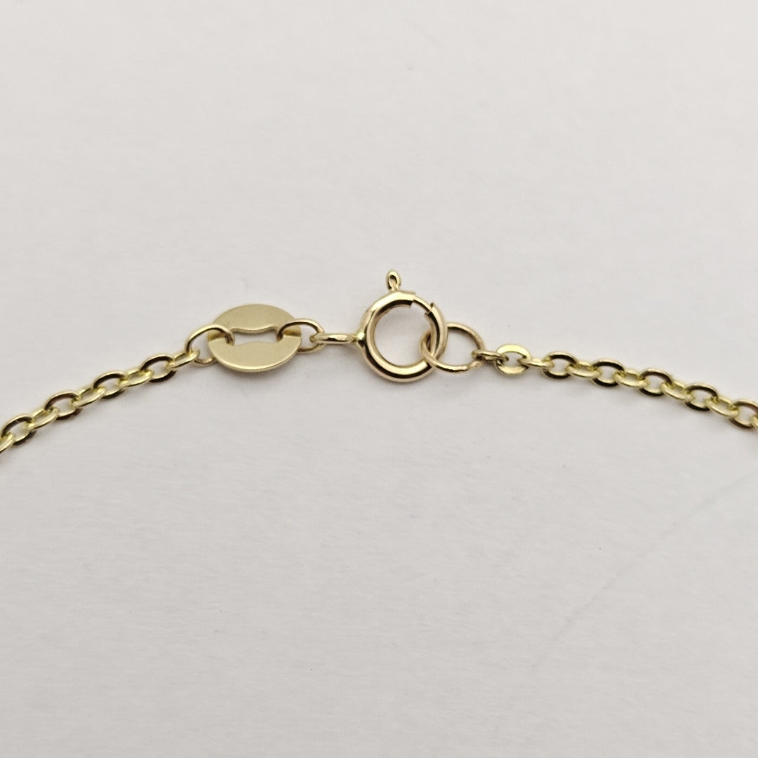 PULSERA TEJIDO ESPECIAL FIG NIÑO 14K 18 CM 1.4 GR (NUEVO)