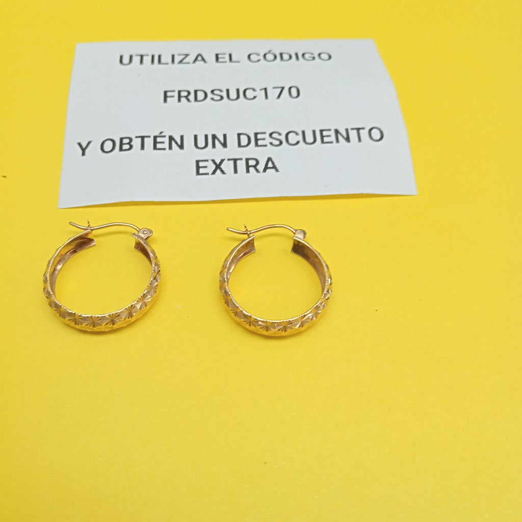 ARRACADAS PAR ORO 10 K 2.5 GRMS (SEMINUEVO)