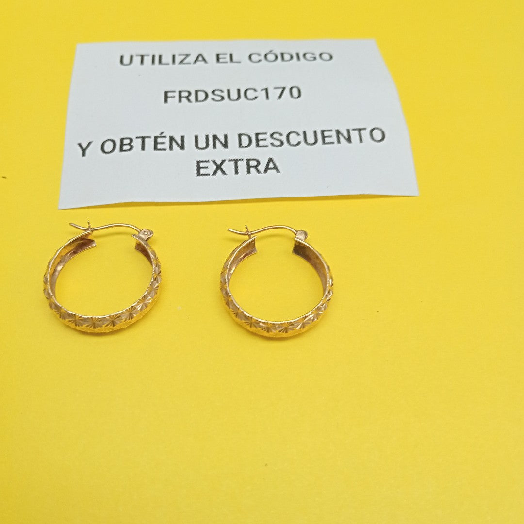 ARRACADAS PAR ORO 10 K 2.5 GRMS (SEMINUEVO)