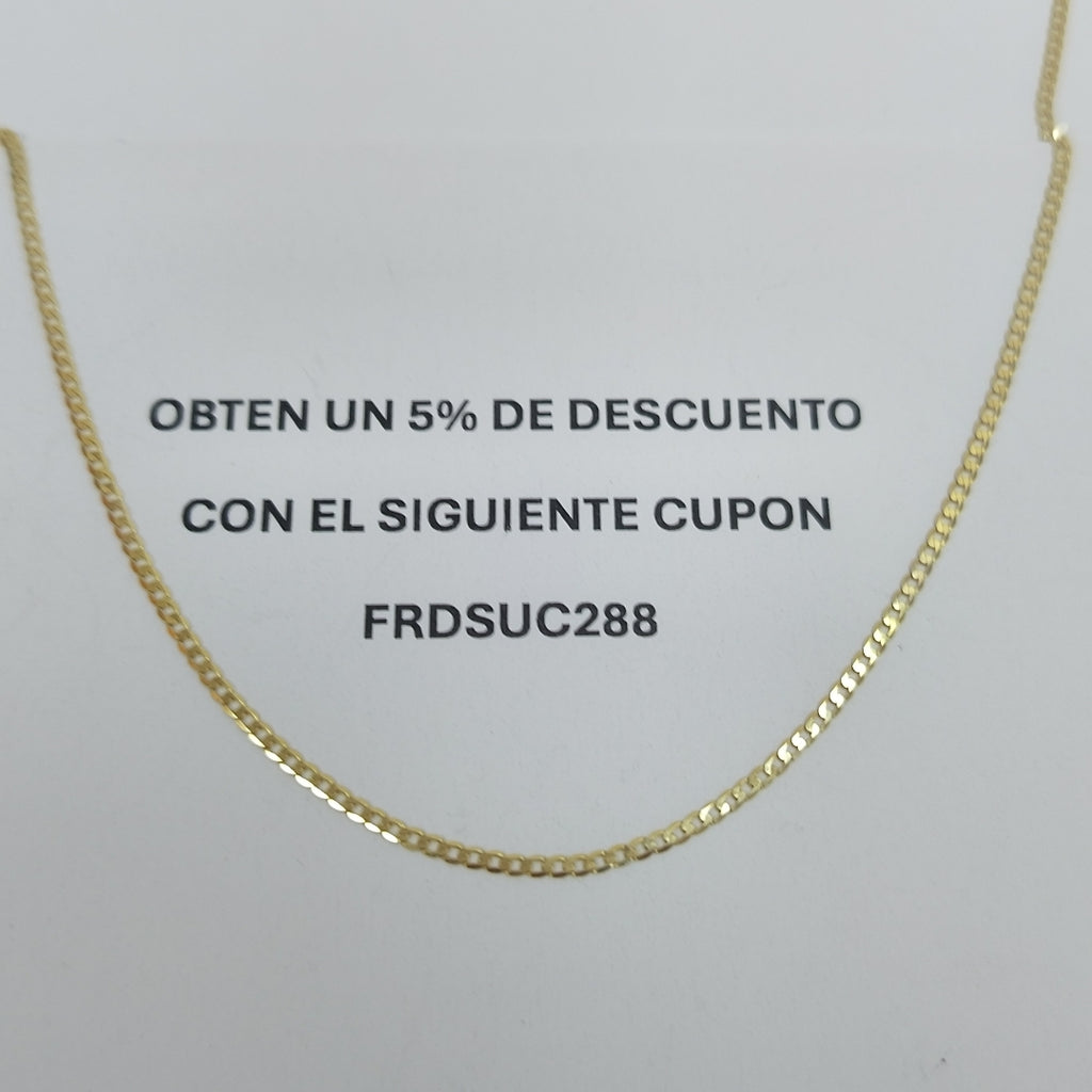 CADENAS BARBADA AMARILLA ORO 14K 2.1 (NUEVO)