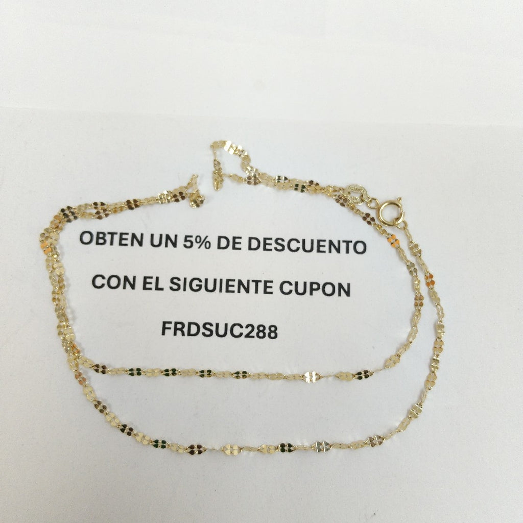 CADENA ESPECIAL 10K 45 CM 0.9 GR (NUEVO)
