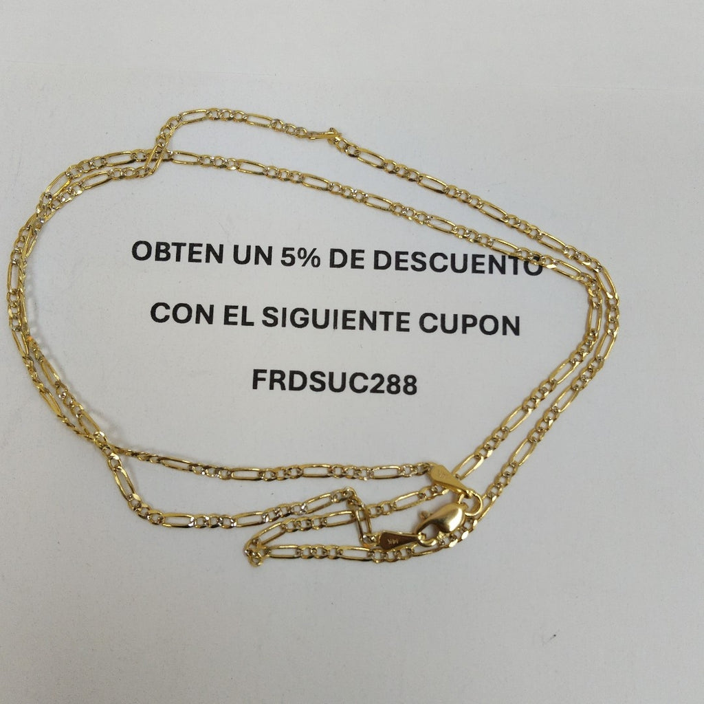 CADENA 3X1 14K 50 CM 3.4 GR (NUEVO)