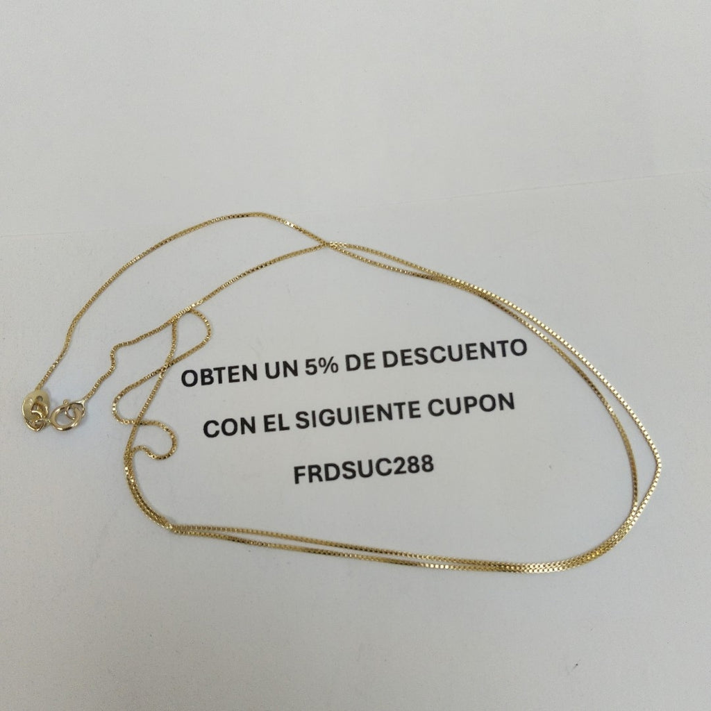 CADENA VENECIANO 14K 55 CM 1.7 GR (NUEVO)