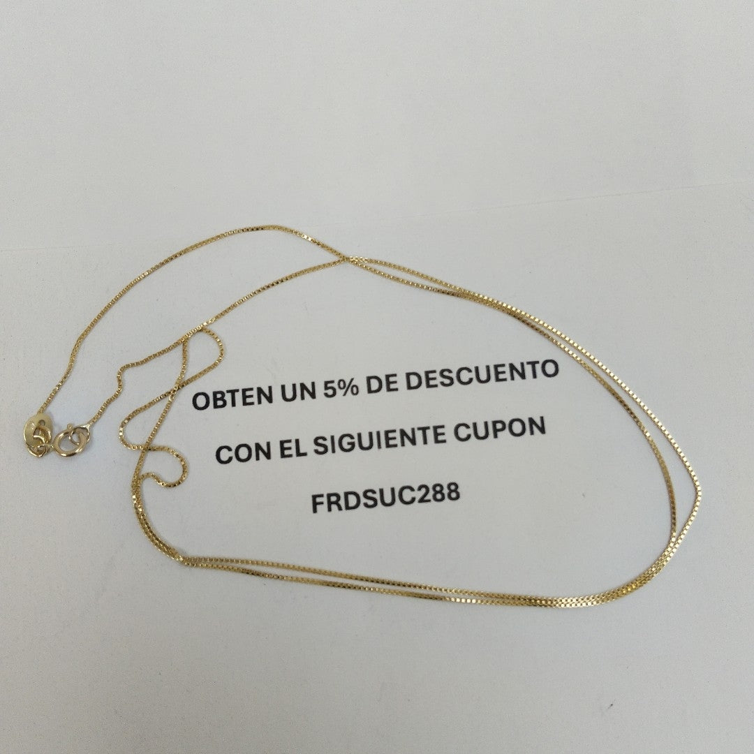 CADENA VENECIANO 14K 55 CM 1.7 GR (NUEVO)