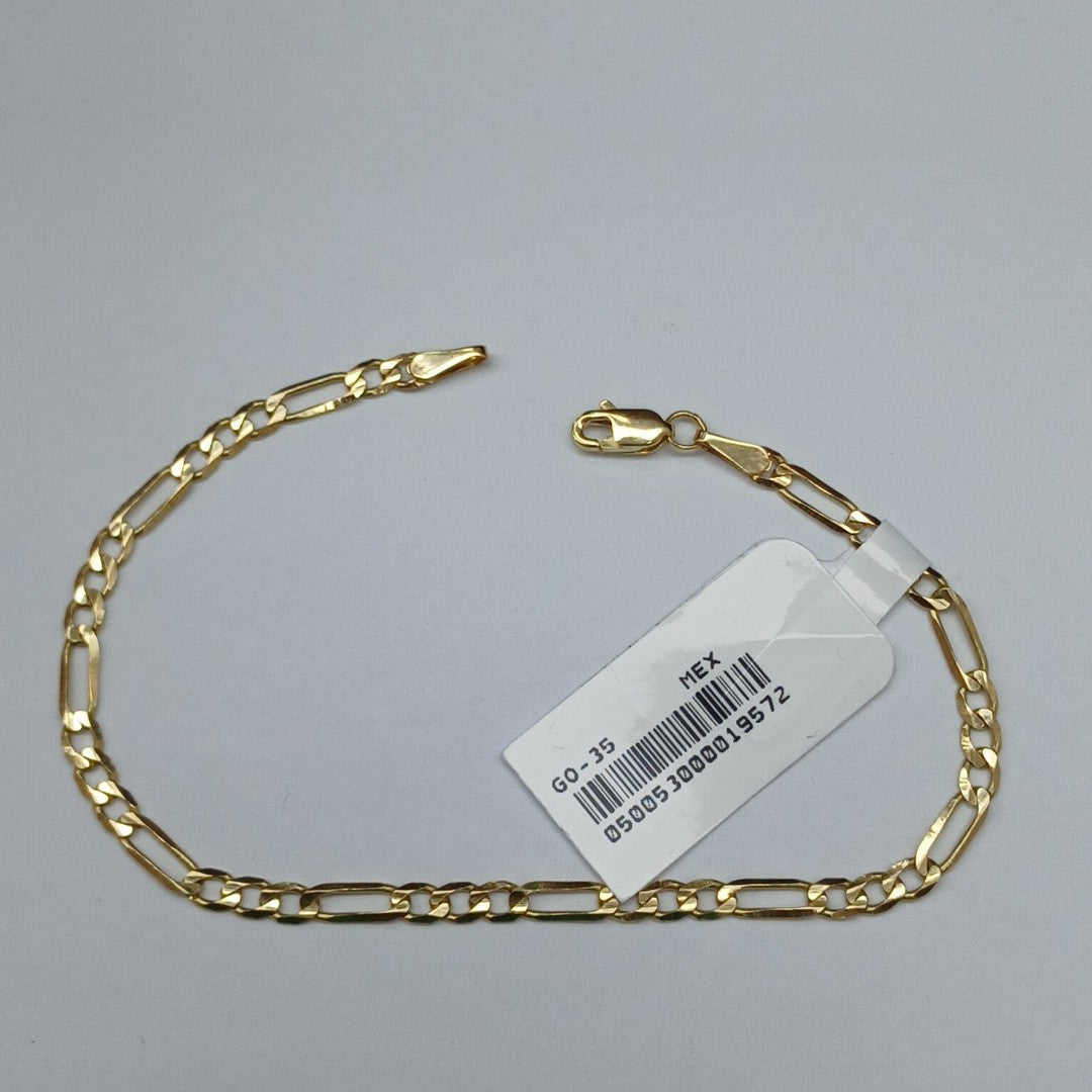 PULSERA TEJIDO 3X1 14K 18 CM 2.6 GR (NUEVO)