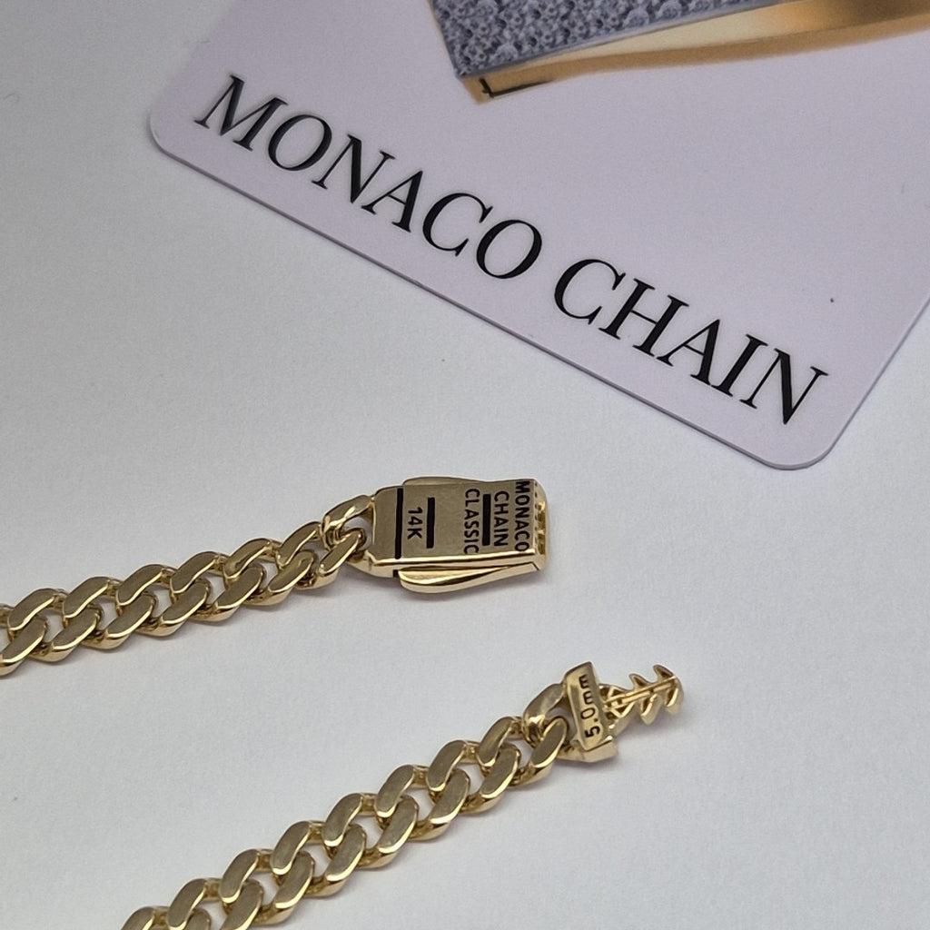 PULSERA CABALLERO MONACO ORO 14K 6 (NUEVO)