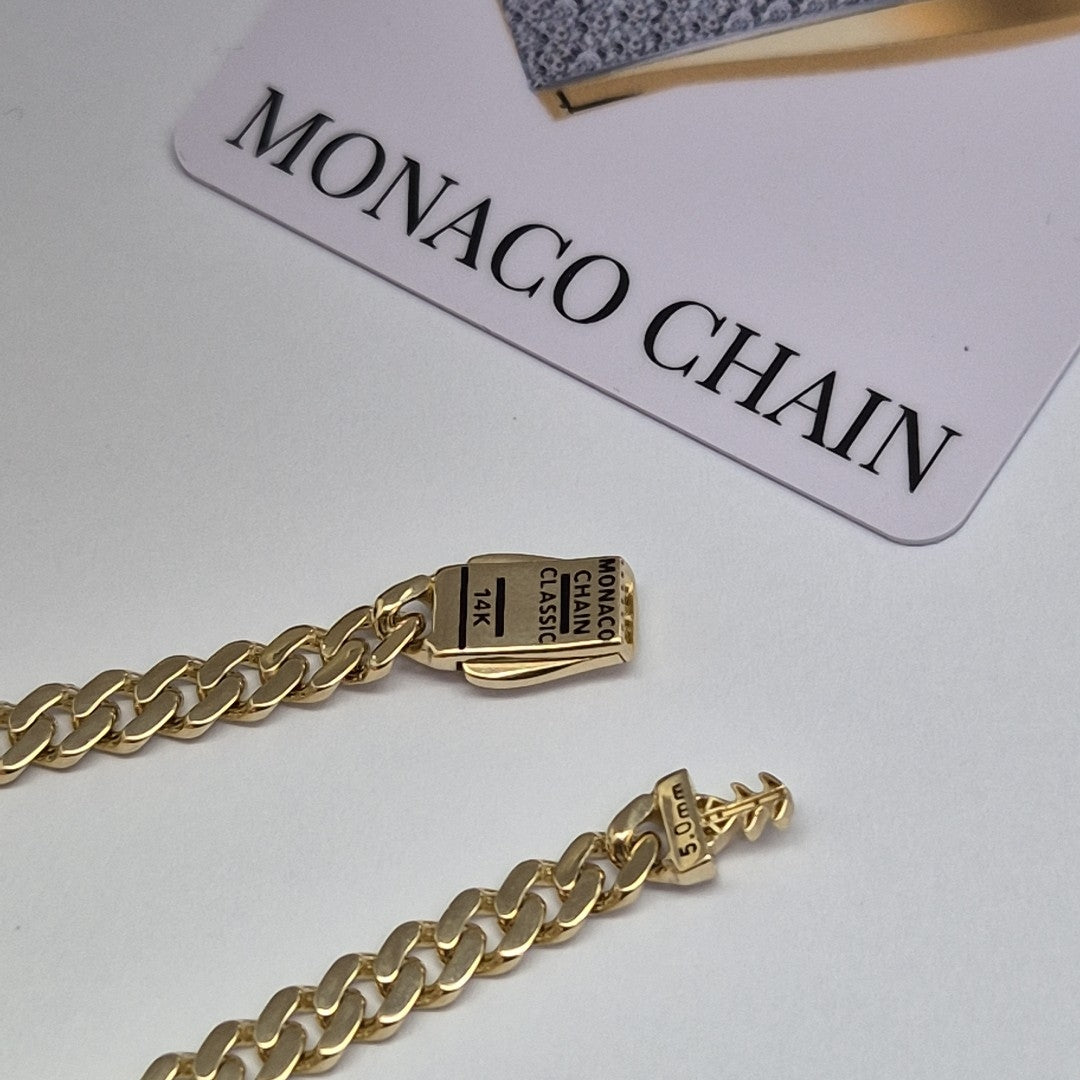 PULSERA CABALLERO MONACO ORO 14K 6 (NUEVO)