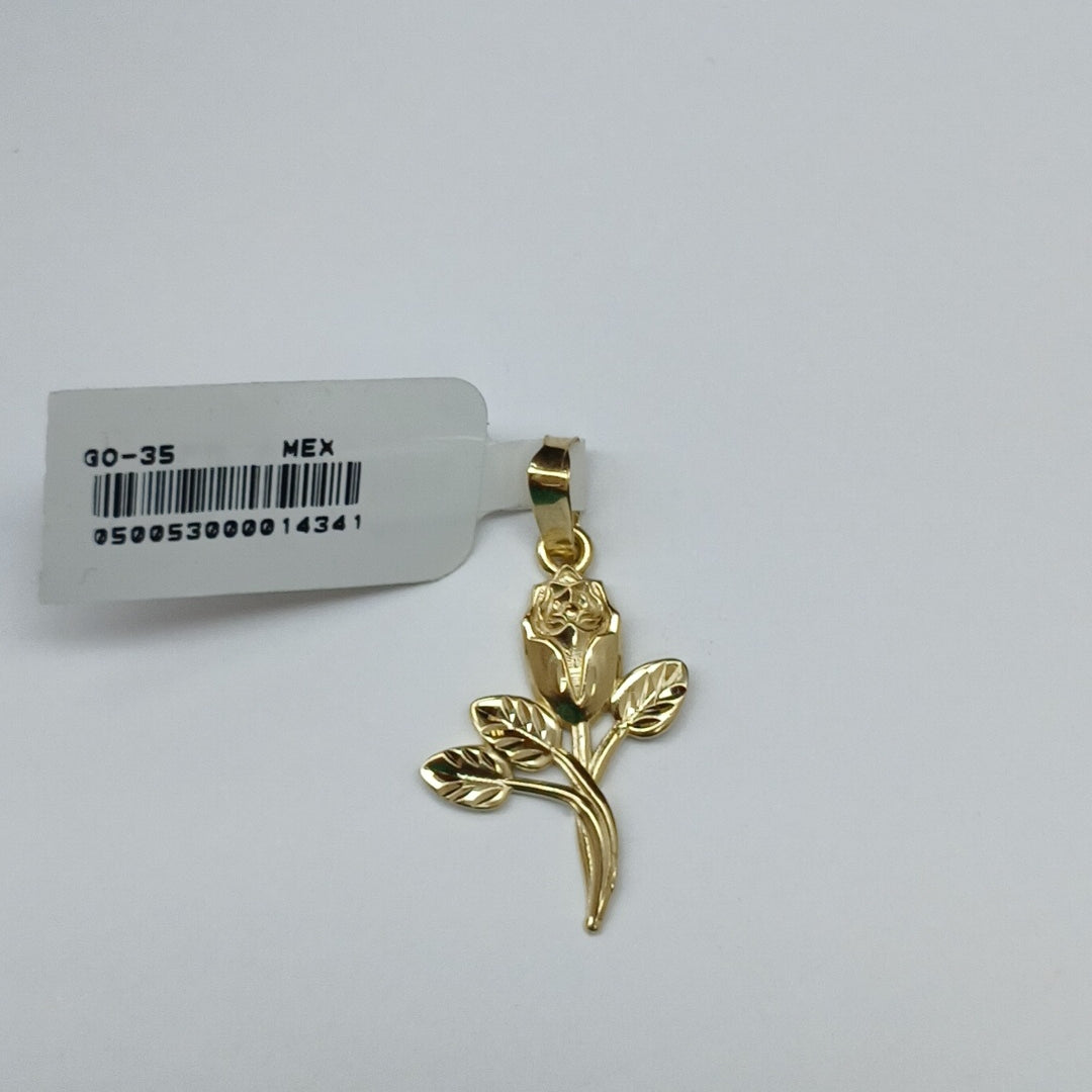 DIJE ROSA 10K 1.4 GR (NUEVO)