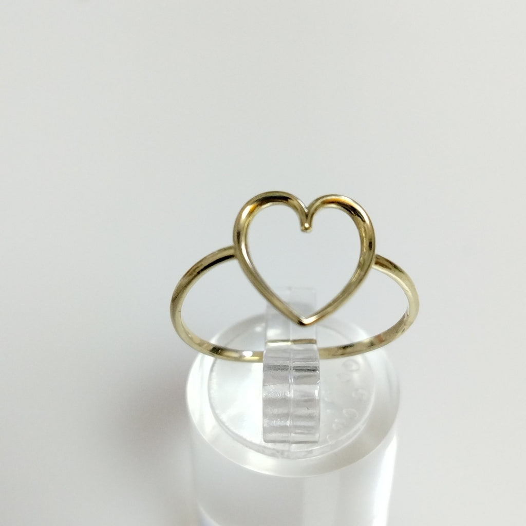 ANILLOS ANILLITO FIG CORAZON 10K TALLA 9 0.9 GR (NUEVO)