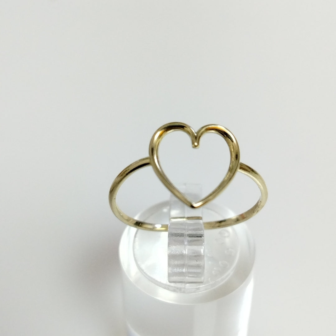ANILLOS ANILLITO FIG CORAZON 10K TALLA 9 0.9 GR (NUEVO)