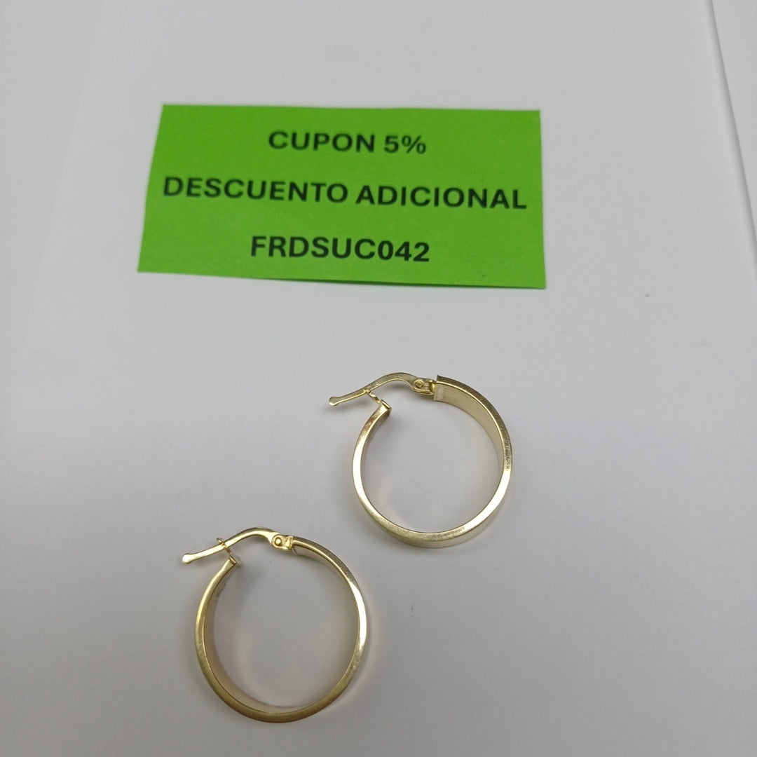 ARRACADAS PAR ORO 14 K 4 GRMS (SEMINUEVO)