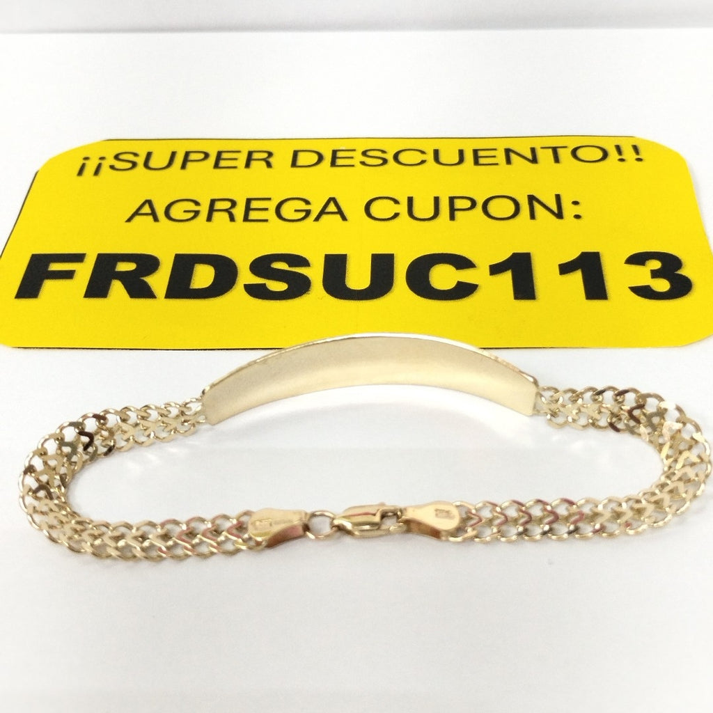PULSERA ESCLAVA CHINO 14K 21 CM 9.8 GR (NUEVO)