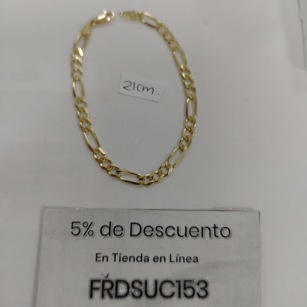 PULSERA 3X1 14K 21 CM 6.5 GR (NUEVO)