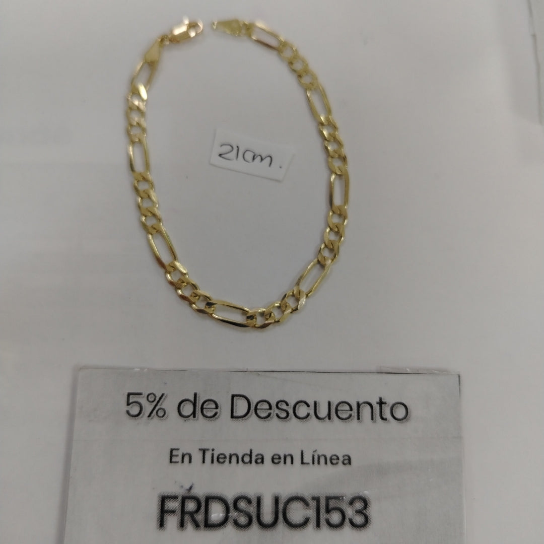 PULSERA 3X1 14K 21 CM 6.5 GR (NUEVO)