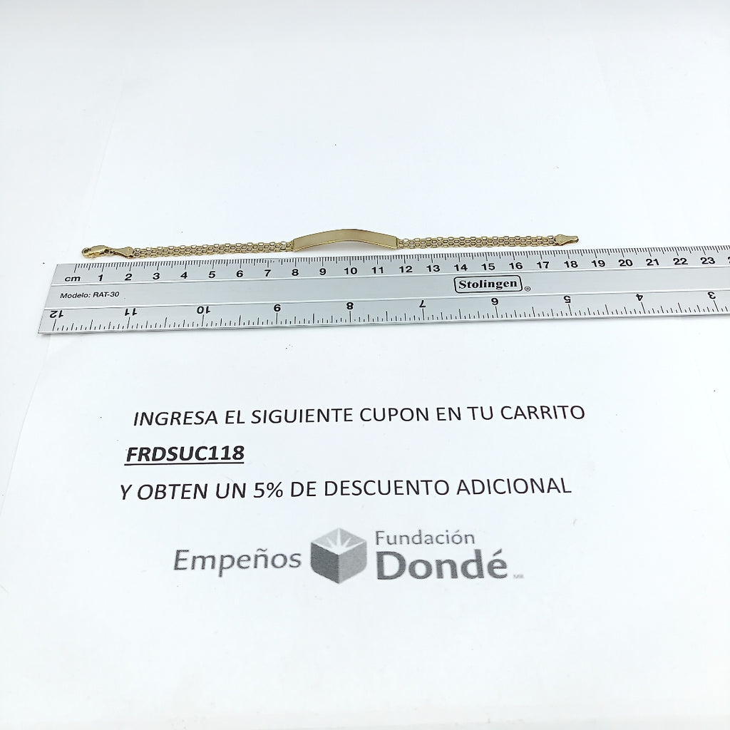 ESCLAVA ORO 10 K 4.7 GRMS (SEMINUEVO)