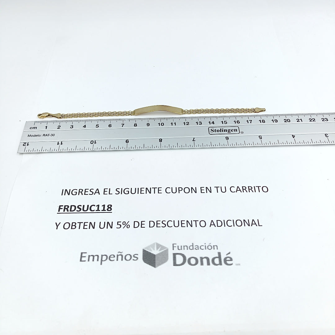 ESCLAVA ORO 10 K 4.7 GRMS (SEMINUEVO)