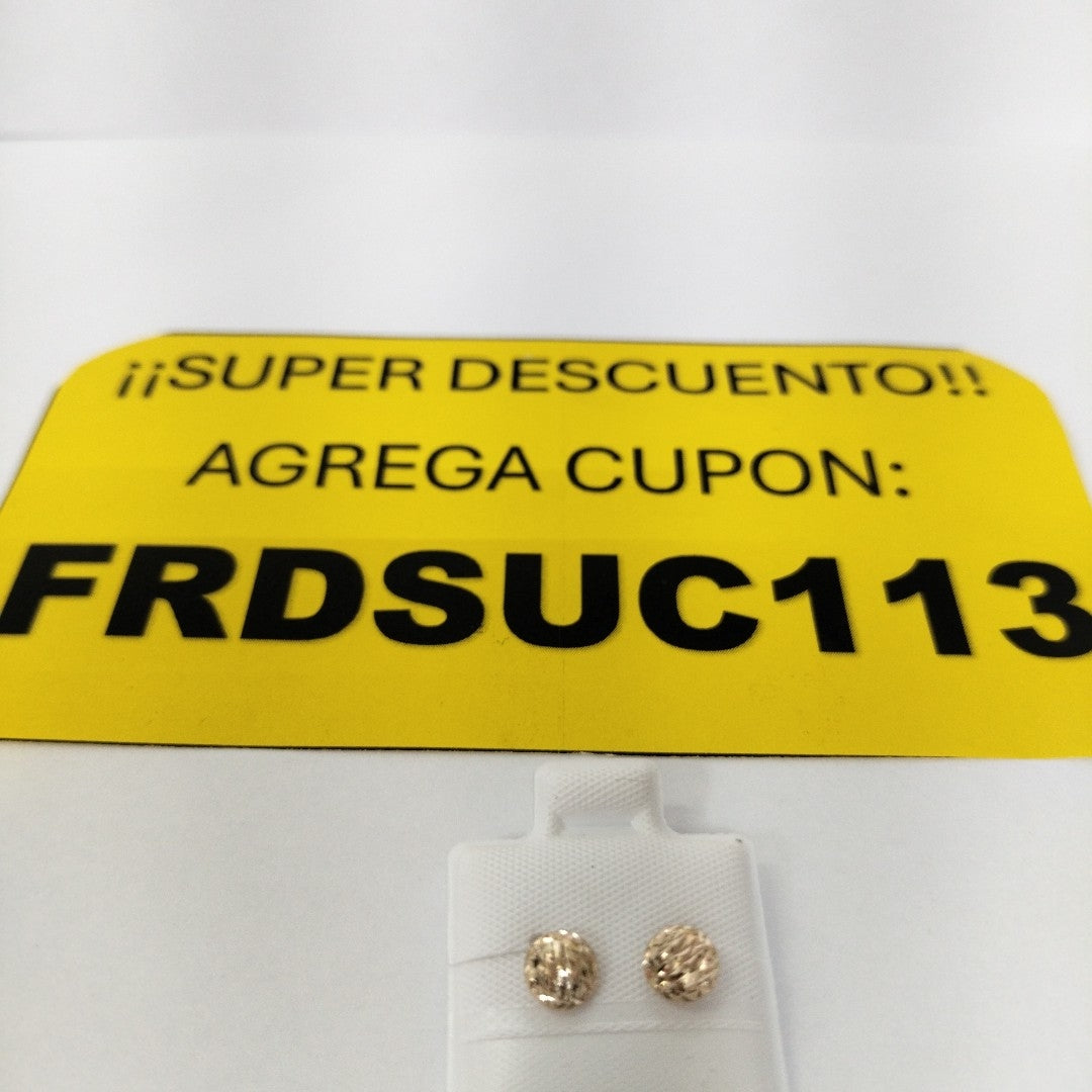 BROQUELES BROQUEL FIG LUNETA 14K 0.2268 GR (NUEVO)