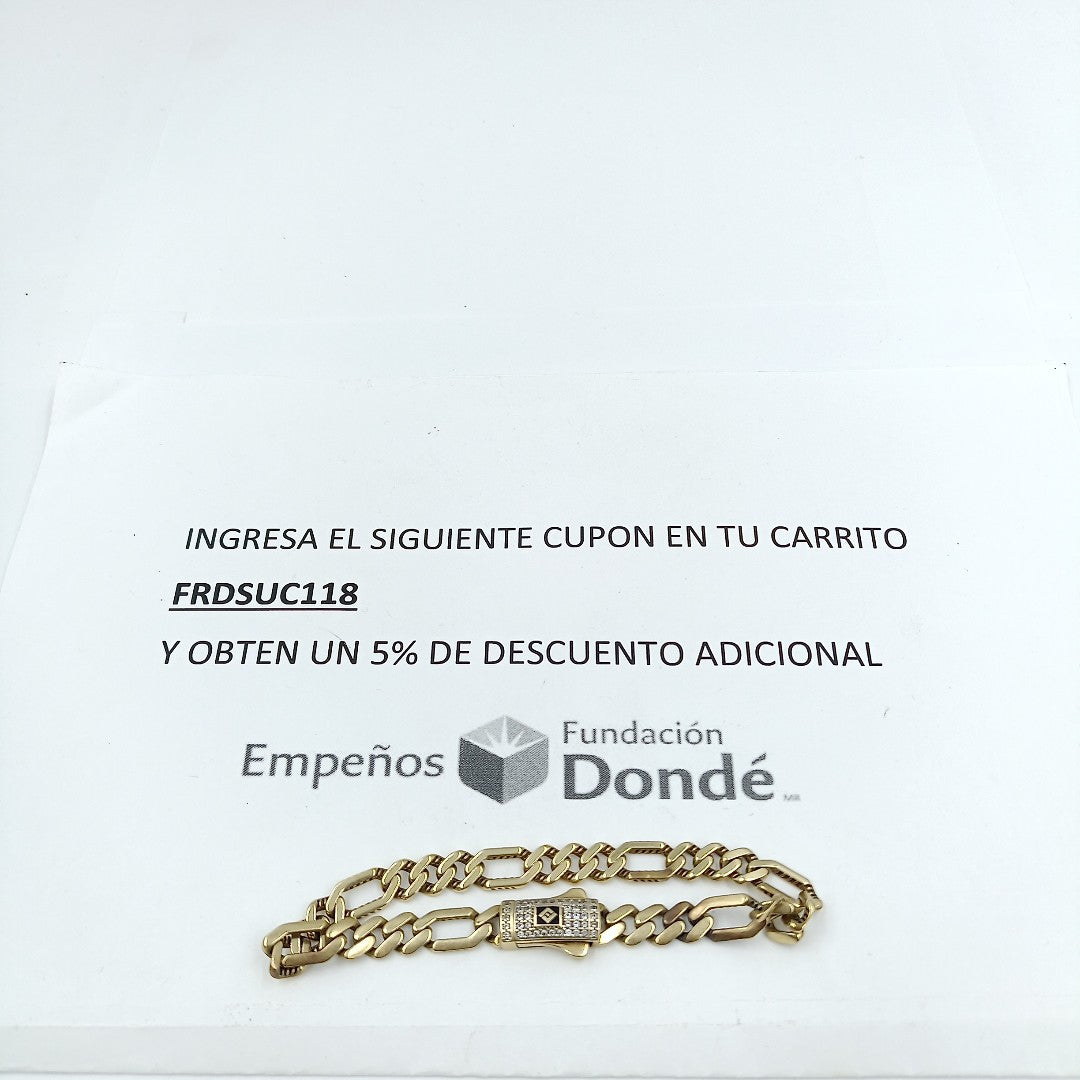 PULSERA ORO 10 K 8.5 GRMS (SEMINUEVO)
