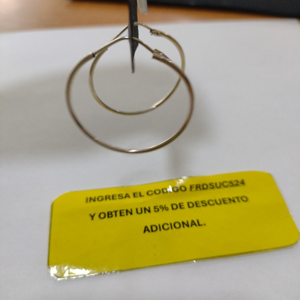 ARRACADAS PAR PLATA 1,90 GRMS (SEMINUEVO)
