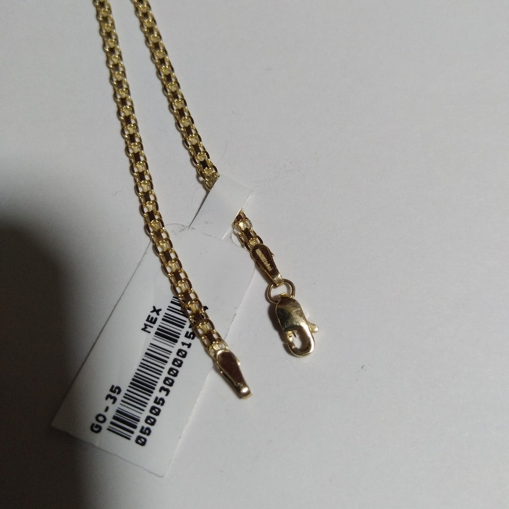 PULSERA ESPECIAL C CORAZON 14K 18 CM 2.7 GR (NUEVO)