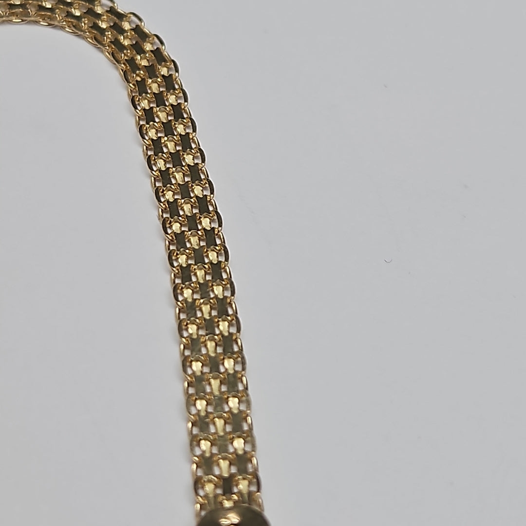 PULSERA ESPECIAL 14K 18 CM 4.4 GR (NUEVO)