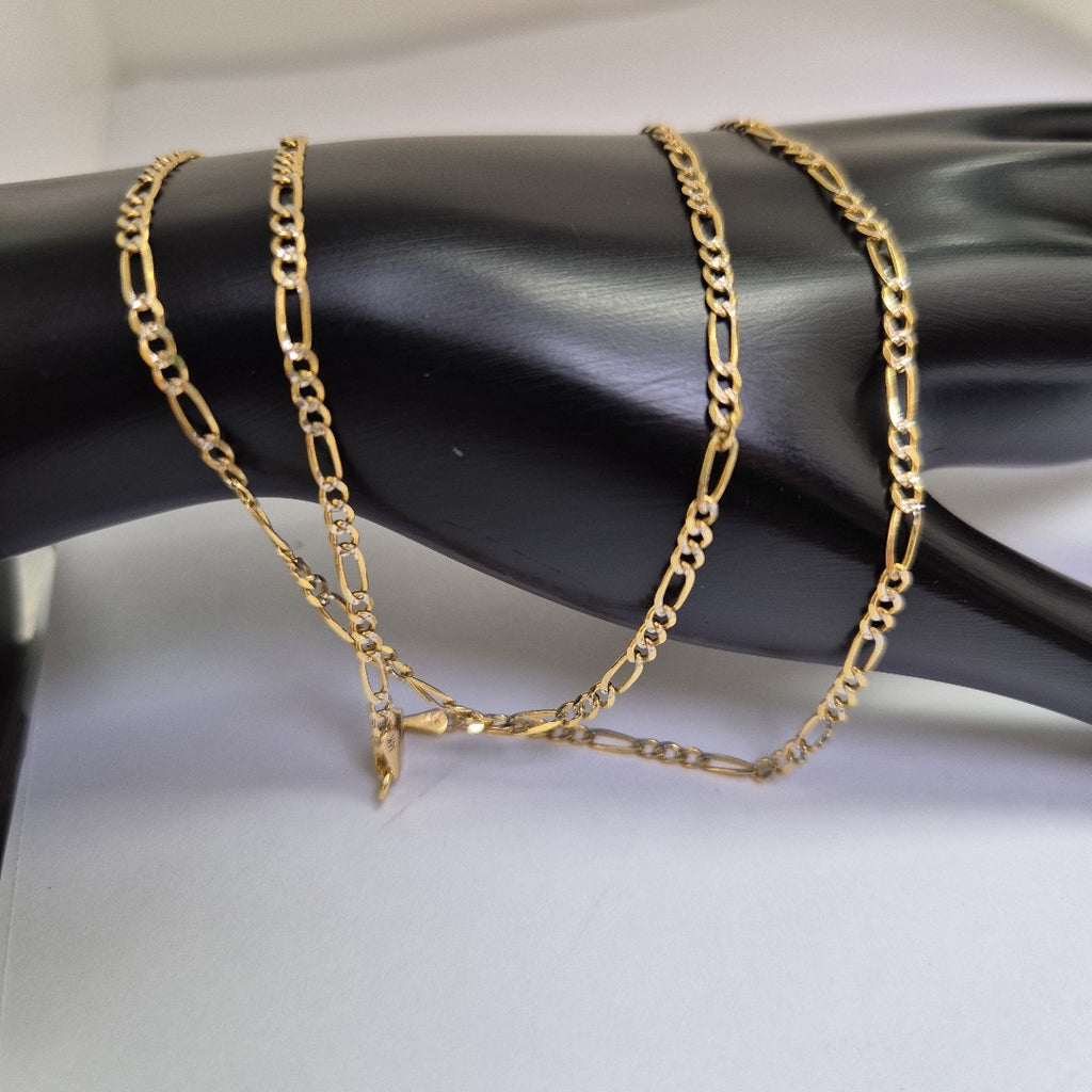 CADENAS TEJIDO 3X1 ORO 14K 55 CM 4.9 GR (NUEVO)