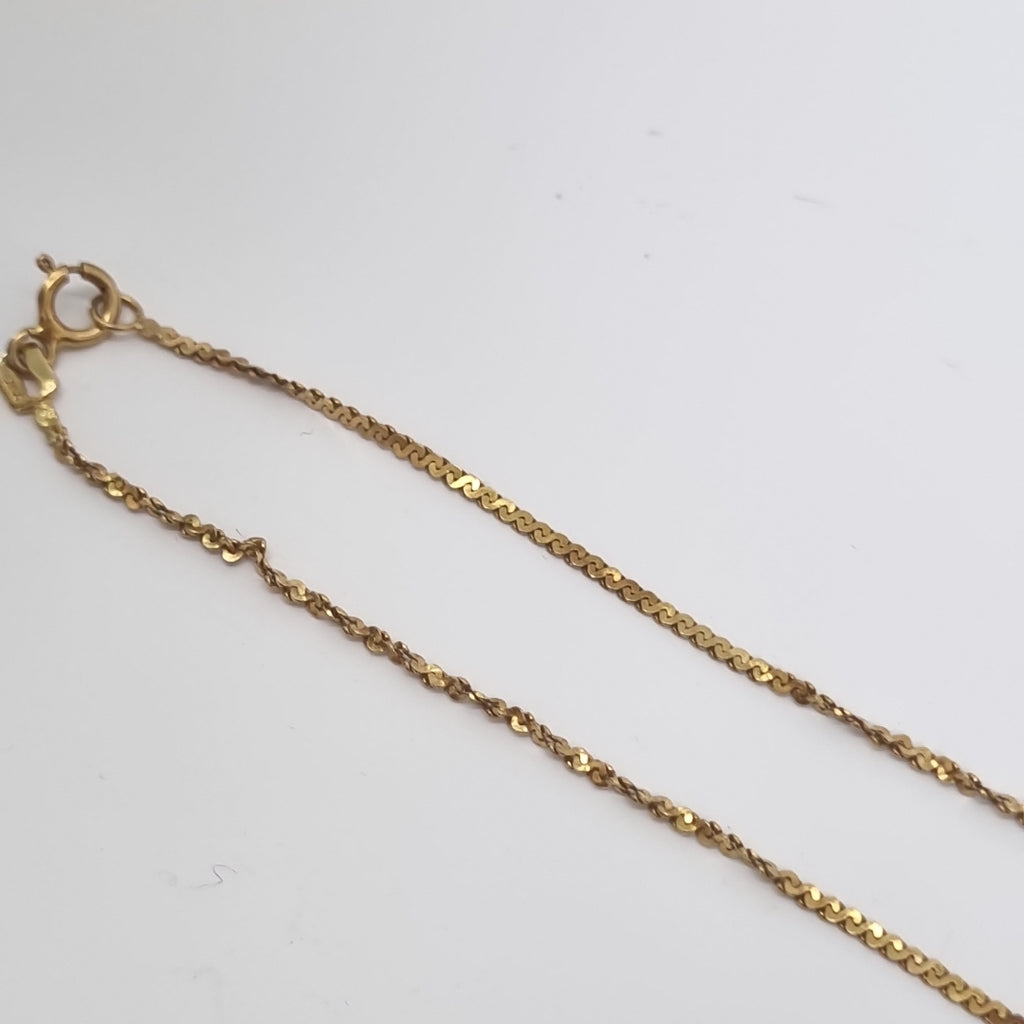 CADENA, DIJE ORO 14 K 3.9 GRMS (SEMINUEVO)
