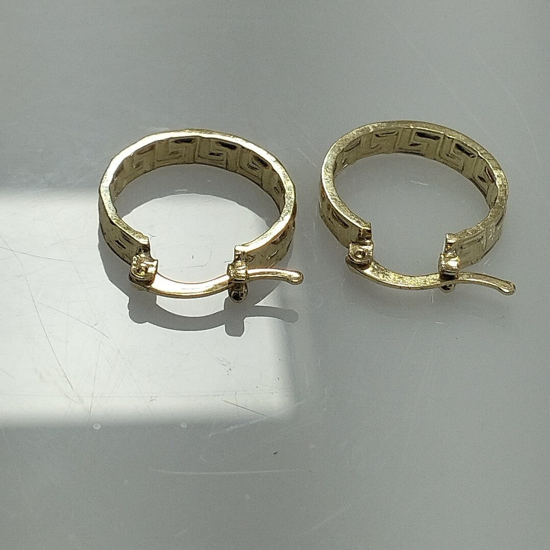 ARETES ARRACADAS FIG GRECAS 14K 1.8 GR (NUEVO)