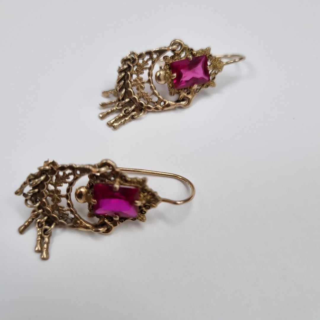 ARETES PAR ORO 8 K 5.4 GRMS (SEMINUEVO)