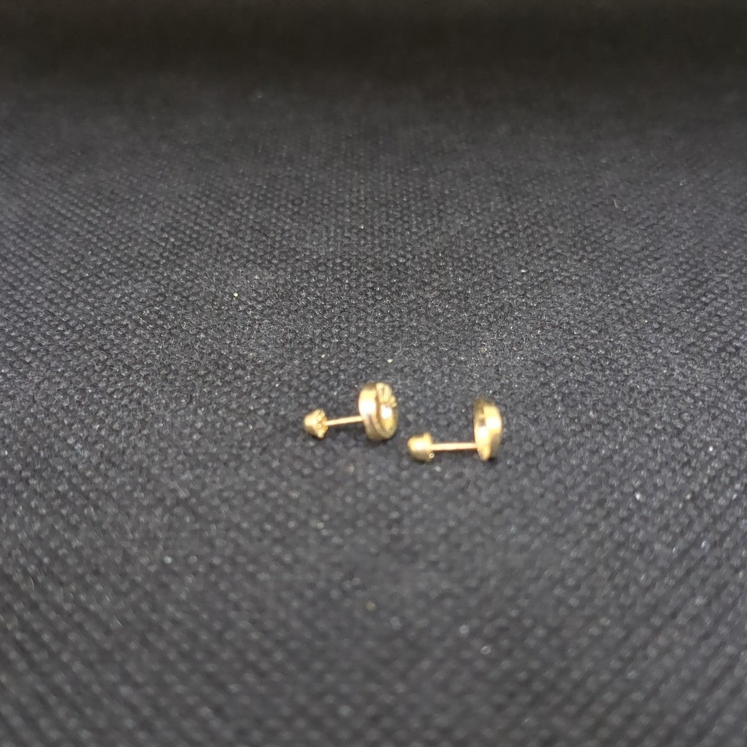 BROQUELES BROQUEL FIG BOTON C CIRCONIA 14K 0.2916 GR (NUEVO)