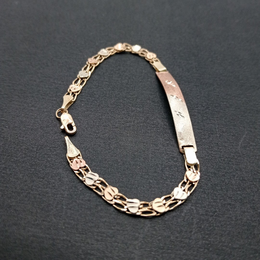 ESCLAVA ORO COMBINADO 10 K 3.9 GRMS (SEMINUEVO)