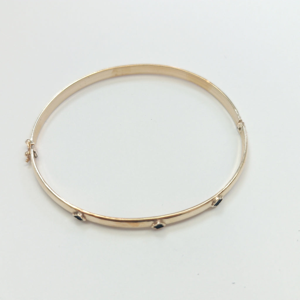 PULSERA RIGIDA ORO 14 K 7.9 GRMS (SEMINUEVO)
