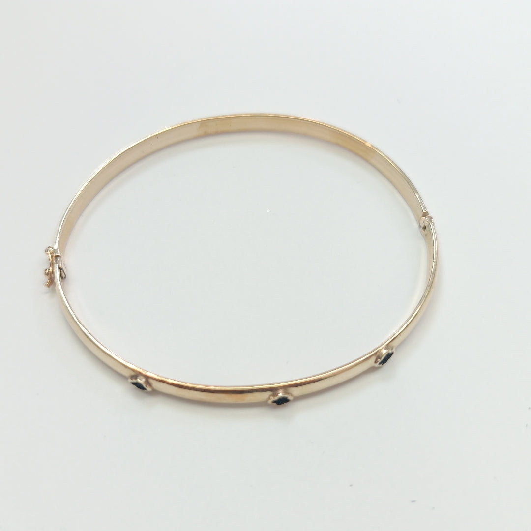 PULSERA RIGIDA ORO 14 K 7.9 GRMS (SEMINUEVO)